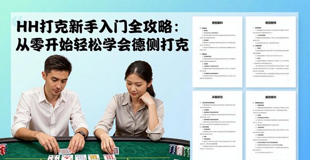扑克牌新手入门_扑克初学入门_HH扑克新手入门